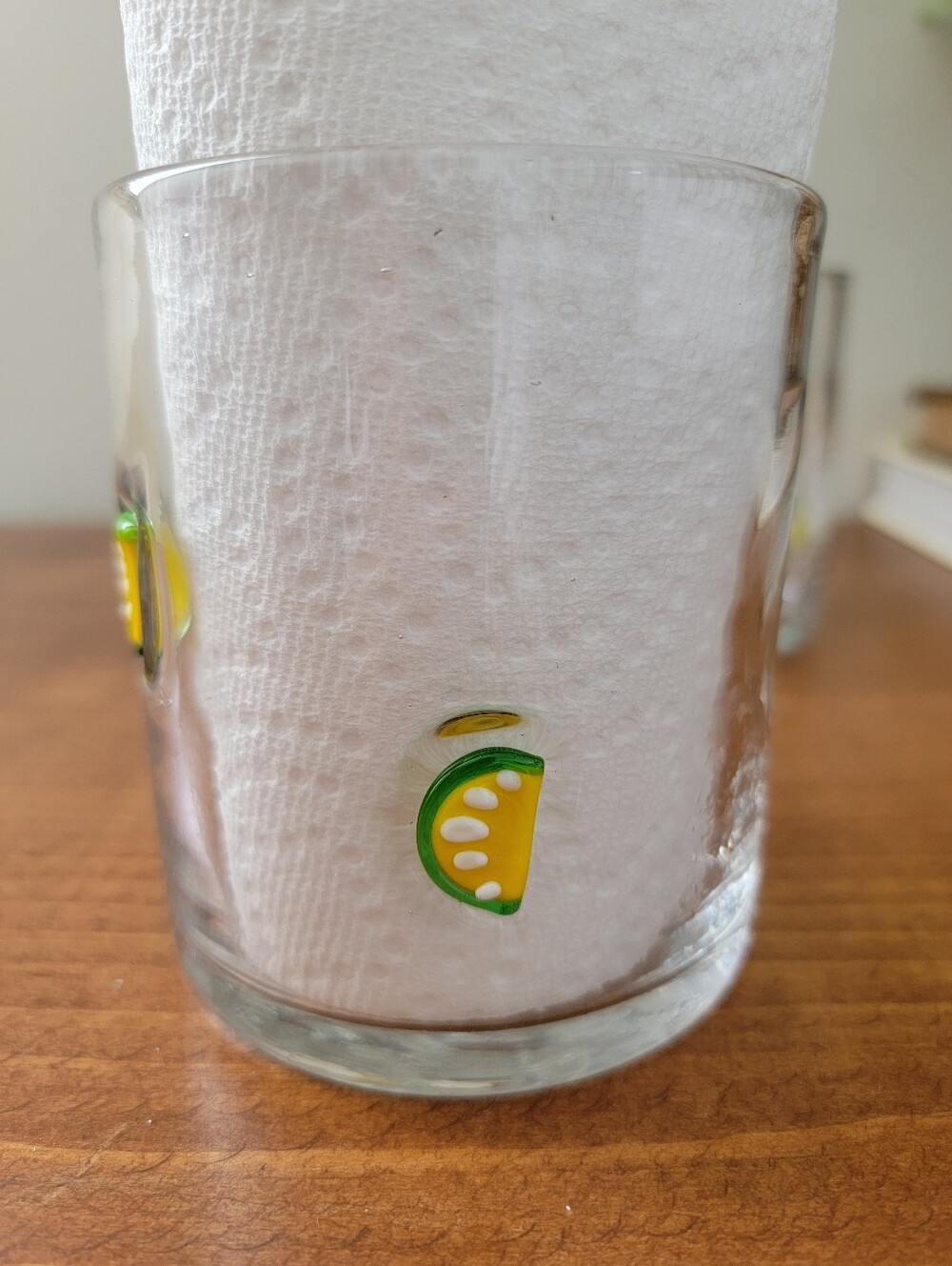 Set Of 2 Lime Lemon Icon Charm Juice Drinking Glasses Drinkware - Picture 3 of 8